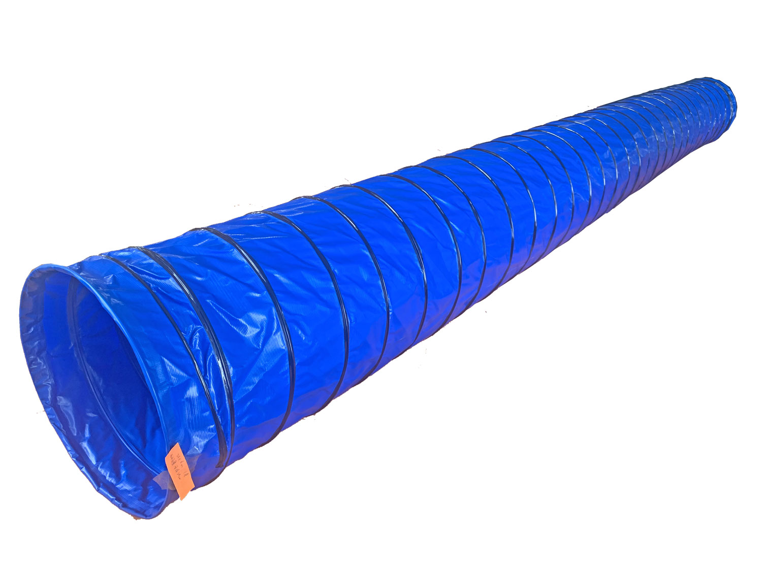 blue lightweight pvc dog training tunnel