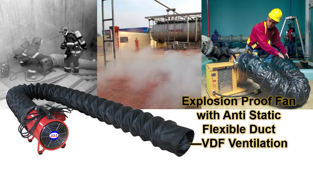 Explosion Proof Portable Blower｜ Anti Static Duct｜Ventilation Fan Industrial