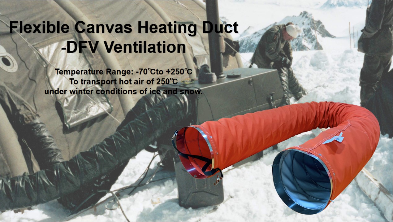 Polar Duct｜Flexible Canvas Duct｜Heating Resistant Ducting Pipe