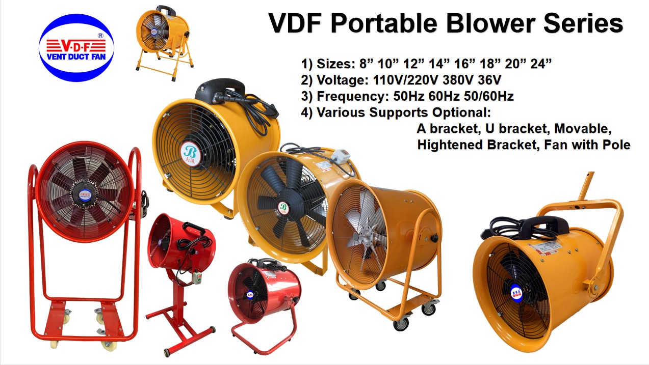 Industrial Blower Fan｜Air Ventilation Fan｜Movable Ventilator