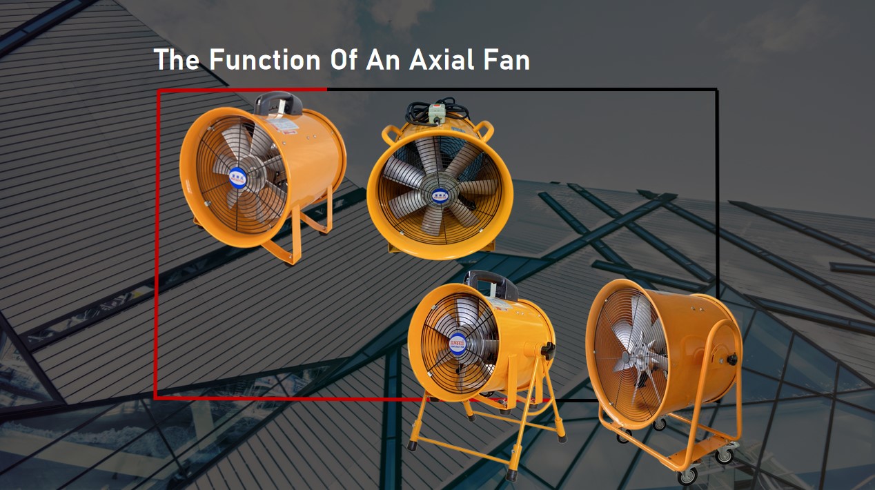 What's the function of an axial fan?